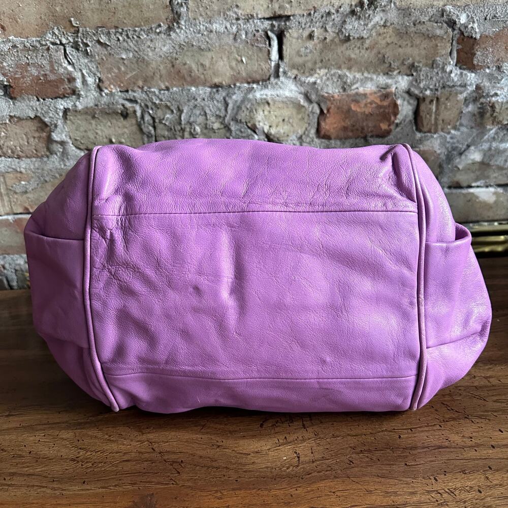 Vintage Chloe Ethel Purple Leather 2 Way Satchel - Picture 6 of 14